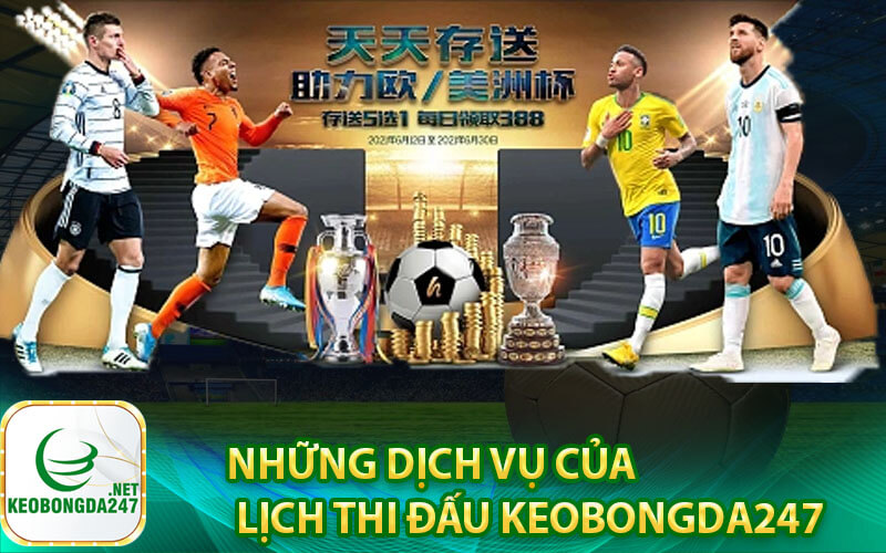 Những dịch vụ của lịch thi đấu kèo bóng đá 247
